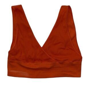 Faded Rose Ribbed Bralette Size XL